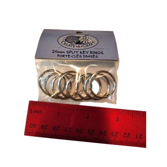 25 mm Split Ring Key Holder Create A Crafts 8 Rings - Picture 2 of 6